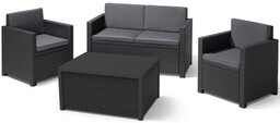 ALLIBERT Zestaw mebli Monaco 216779 Grafitowy