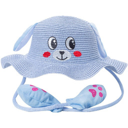 Kapelusz dziecięcy z buźką psa i podnoszonymi uszkami