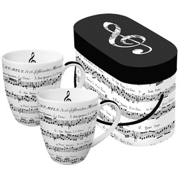 KUBKI PORCELANOWE Adagio - Nuty - KOMPLET 2