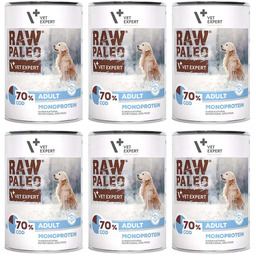 RAW PALEO mokra karma dla psów dorosłych dorsz