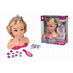 Duża Głowa Księżniczki Do Stylizacji 26 Cm Zabawka
