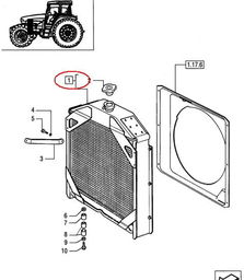 CHŁODNICA WODY NEW HOLLAND CASE 5096599