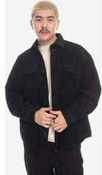 Taikan kurtka sztruksowa Shirt Jacket kolor czarny przejściowa