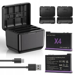 2x Bateria 2500mAh do Insta 360 X4