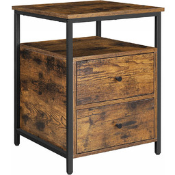 Szafka nocna stolik szuflady loft retro vintage
