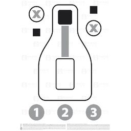 Tarcza Papierowa Helikon PXQT Pistol Excercise/Qualification Target komplet