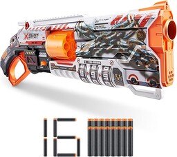 X-Shot Skins Lock Blaster z 16 lotkami piankowymi