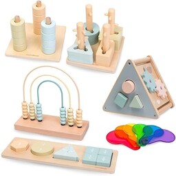 Mamabrum Zestaw Zabawek Montessori dla Dzieci 2-3 Lata,