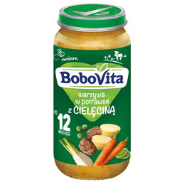 BoboVita Warzywa w potrawce z cielęciną po 12