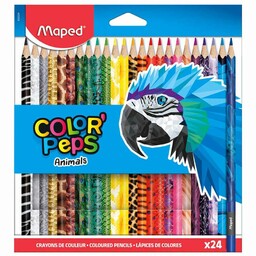Maped - Kredki szkolne trókątne Colorpeps Animals 24