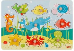 Puzzle Z Uchwytami, Morskie Zwierzęta