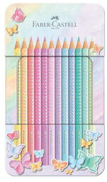 Kredki ołówkowe Faber Castell Sparkle 12 sztuk pastelowe