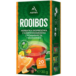 ASTRA ROOIBOS z pomarańczą i goździkiem herbatka ex20