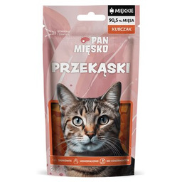 PAN MIĘSKO Przysmak dla kota Przekąski Kurczak 50