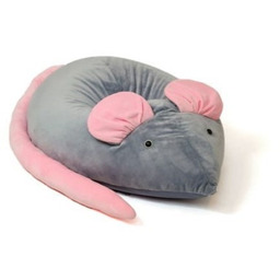 Go Gift Pufa worek sako MYSZ szary-różowy L