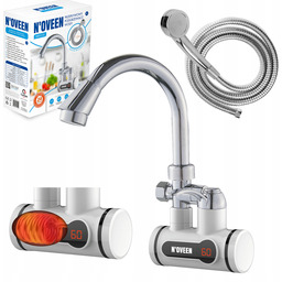 Przepływowy Podgrzewacz Wody Ścienny Prysznicowy Bateria