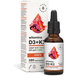 AURA HERBALS Witamina D3 4000 IU + K2