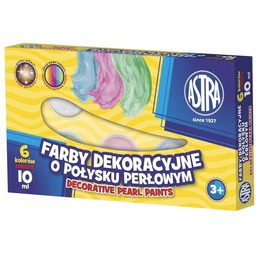 Farby dekoracyjne o połysku perłowym 6 kolorów 10