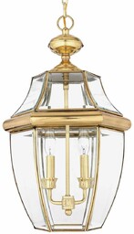 Zewnętrzna LAMPA wisząca QZ-NEWBURY8-L-PB Elstead QUOIZEL klasyczna OPRAWA