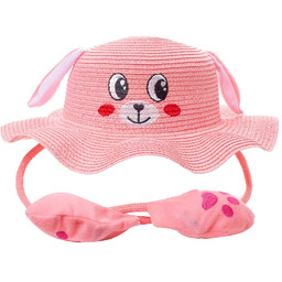 Kapelusz dziecięcy z buźką psa i podnoszonymi uszkami