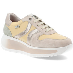 Callaghan Beżowe Sneakersy Modne Obuwie Damskie Na Platformie