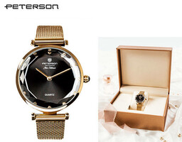 Elegancki zegarek damski Peterson PTN-D-55871 czarny