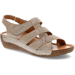 Armodo Beżowe Sandały Modne Obuwie Damskie