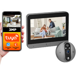 Wizjer do drzwi z ekranem kamerą Full Hd