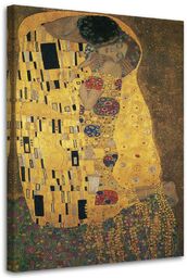 Obraz na płótnie, Pocałunek - G. Klimt reprodukcja