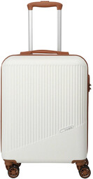 Walizka kabinowa Travelite Bali - white / cognac