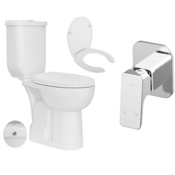 Kompakt WC 363x455x670 mm dla niepełnosprawnych z bidetem