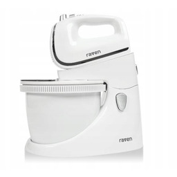 Mikser ręczny z misą Raven EMM001X 450W Biały