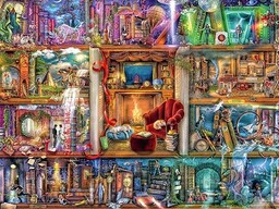 Ravensburger 12000190 - Bogata bilblioteka - puzzle 1500