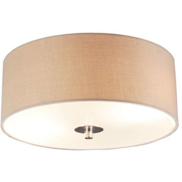 QAZQA Rustykalna lampa sufitowa beżowa 30 cm -
