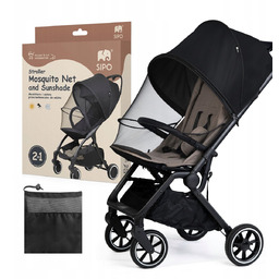 Sipo, Moskitiera I Osłona Przeciwsłoneczna 2w1 Do Wózka,