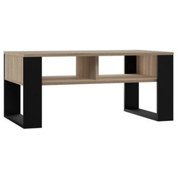 Topeshop Ława Modern 2P DĄB SONOMA CZARNY Zyskaj