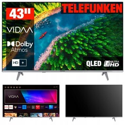 Telewizor Smart TV 43'' QLED Telefunken D43Q750M8CW VIDAA