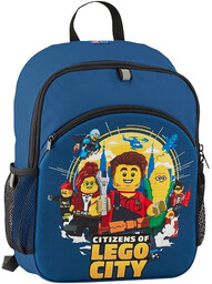 Plecak szkolny dla chłopca, LEGO City, ciemnogranatowy, LEGO