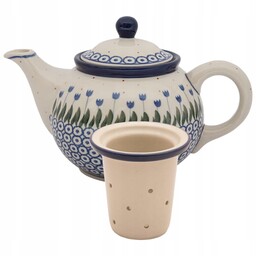 Czajnik do herbaty Imbryk 800 ml sitko Bolesławiec