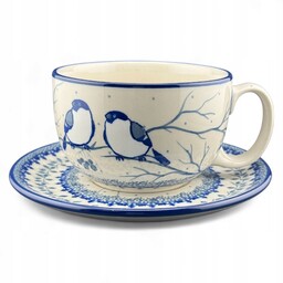 Filiżanka duża ze spodkiem 350 ml Unikat Gile