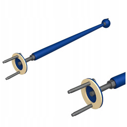 Drążek do podciągania Kometa 70-100cm niebieski