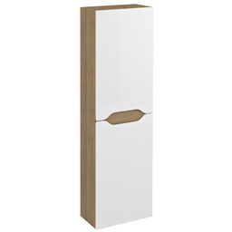Sapho WA250-3025 WAVE szafka wysoka 40x140x20cm biała/dąb cuneo