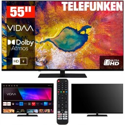 Telewizor Smart TV LED 55'' TELEFUNKEN D55U975M8CWI 4K