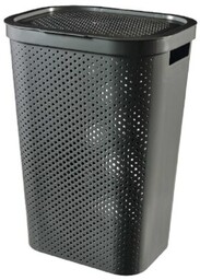 CURVER Kosz na pranie Infinity Recycled 60L Ciemnoszary