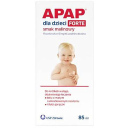 APAP Dla dzieci Forte smak malinowy Zawiesina doustna,