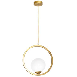 Lumes Złota lampa wisząca glamour - 8X K443