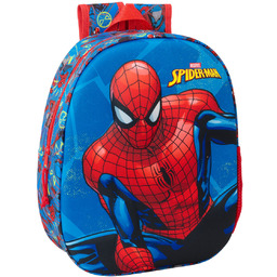 Plecak szkolny Spider-Man Czerwony Granatowy 27 x 33
