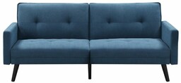 Sofa rozkładana z funkcją narożnika corner niebieska halmar