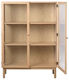 Niska witryna do salonu Elba (48470200), dąb, 140