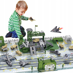 Baza Wojskowa Dla Dzieci Żołnierzyki Zestaw Czołgi Zabawka